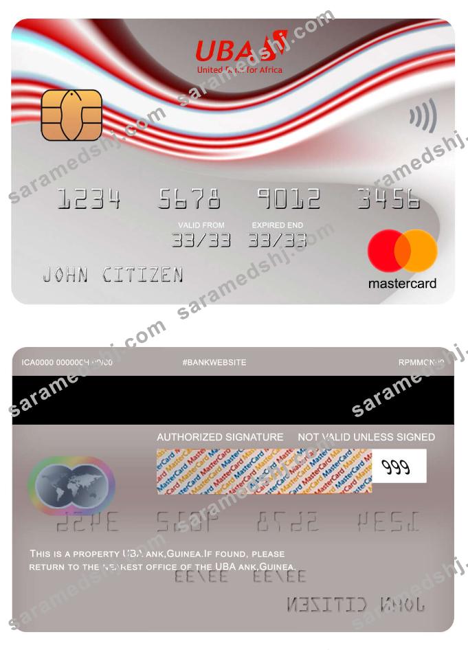 Guinea UBA bank mastercard